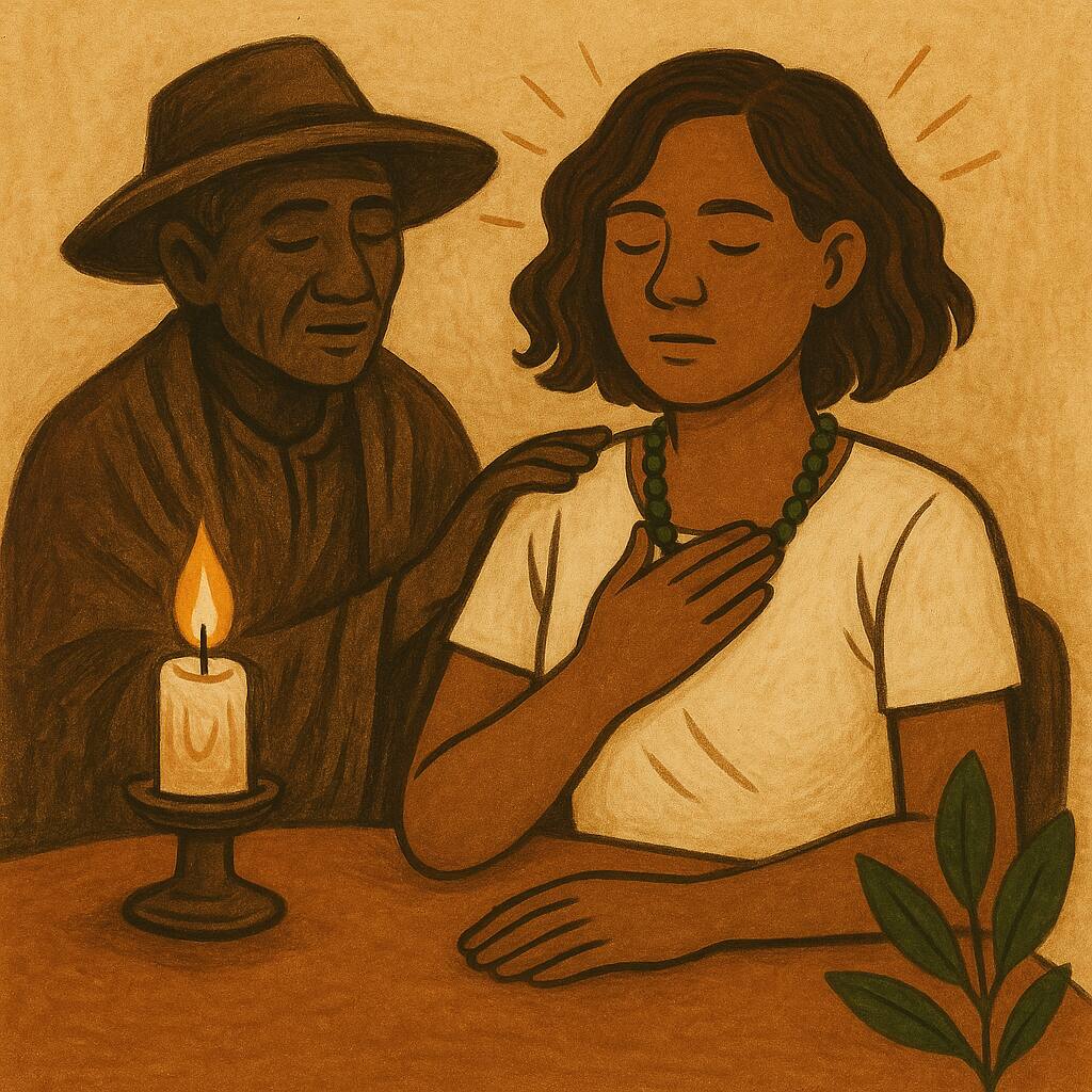 Como é feita uma consulta com guia espiritual?