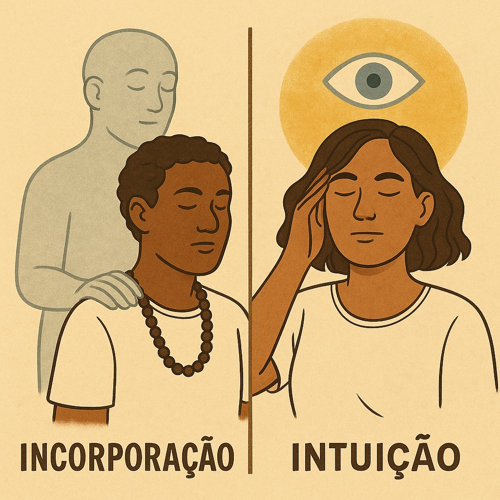 Qual a diferença entre incorporação e intuição?